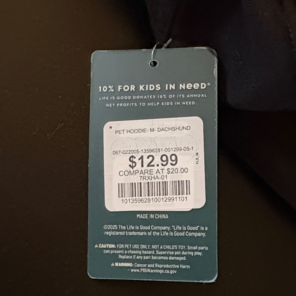 Life Is Good Black Dachshund Holiday Hoodie - Picture 4 of 4